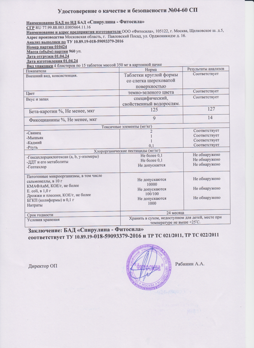 Паспорт №010424